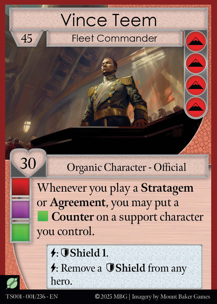 Vince Teem, Fleet Commander