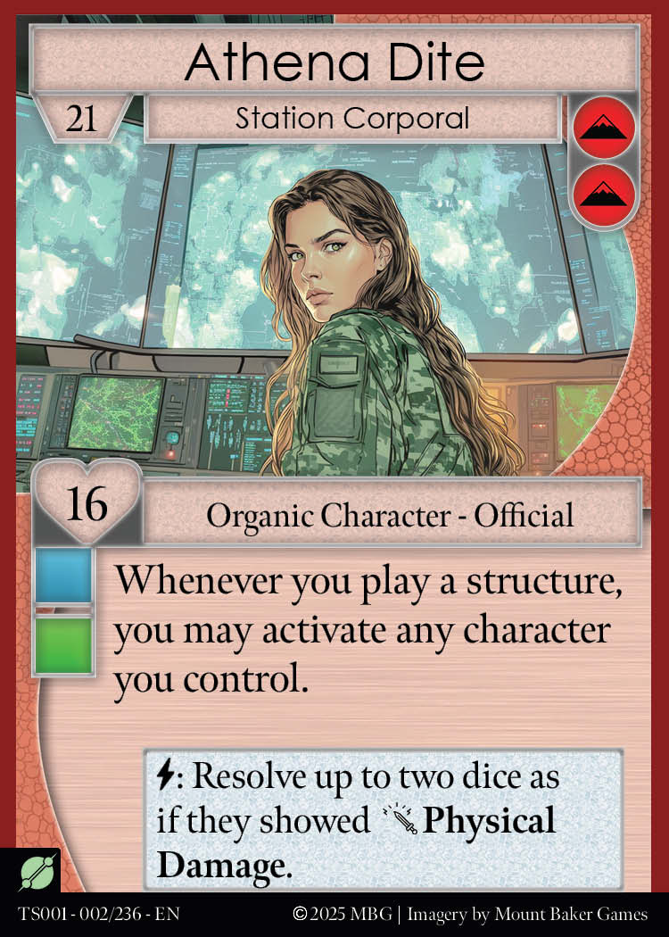 Athena Dite, Station Corporal