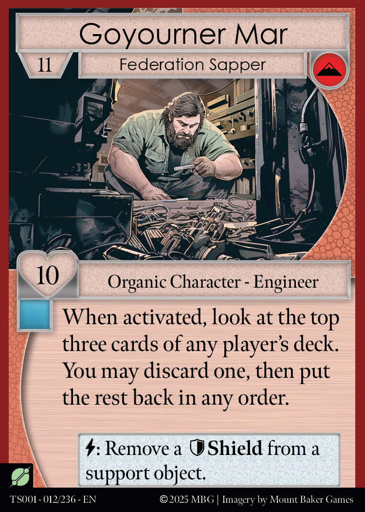 Goyourner Mar, Federation Sapper