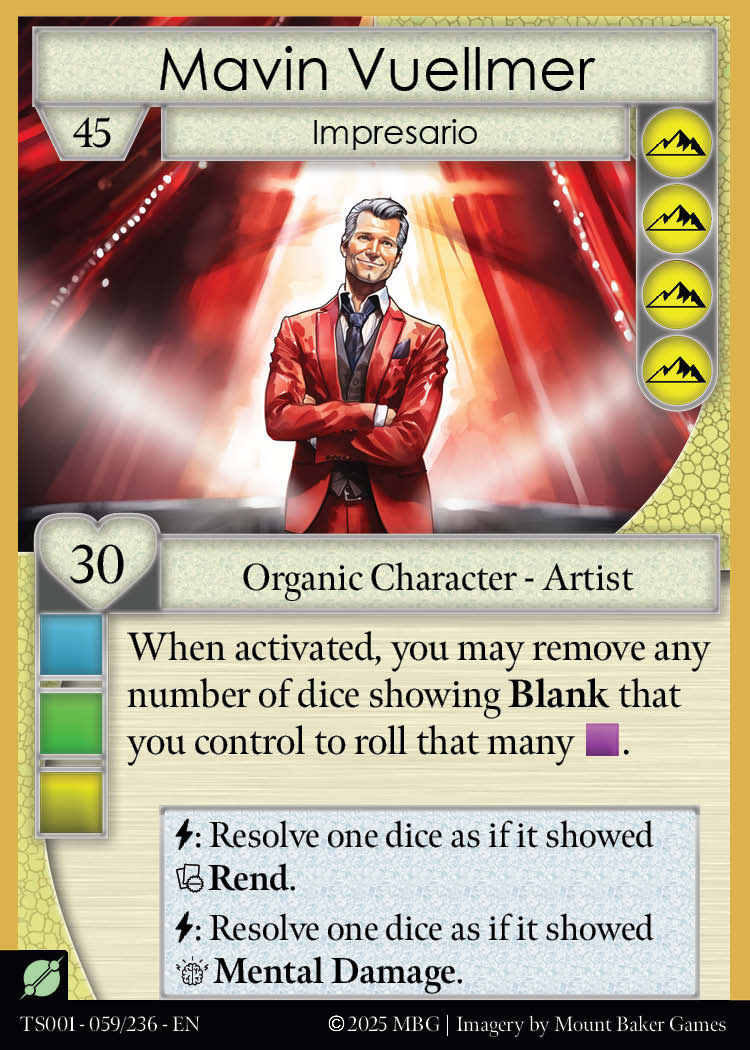 Mavin Vuellmer, Impresario