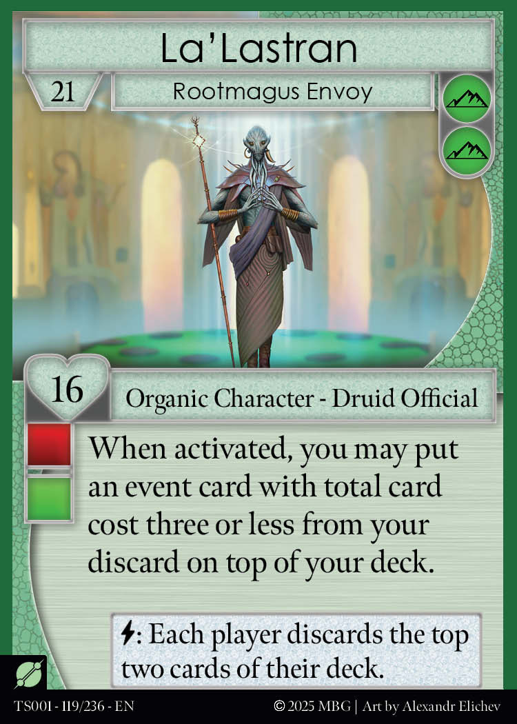 La'Lastran, Rootmagus Envoy