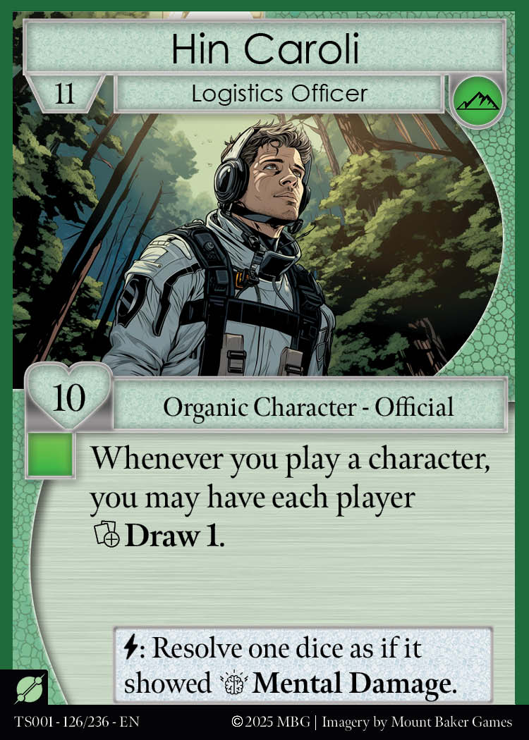 Hin Caroli, Logistics Officer