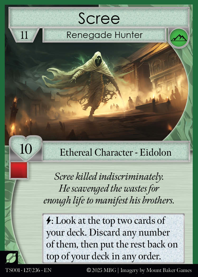 Scree, Renegade Hunter